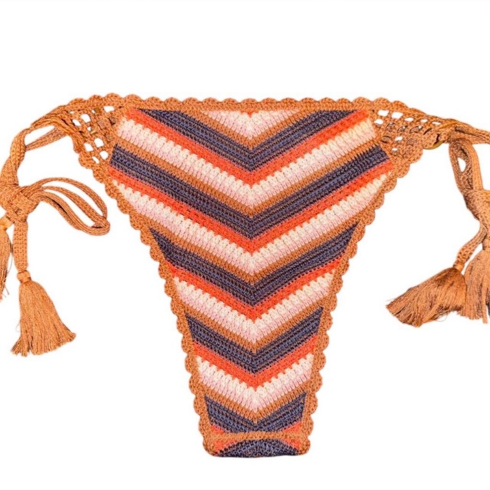 NWT Aerie Swim bikini cheekiest crochet bottoms  boho 🆕 - Picture 2 of 4